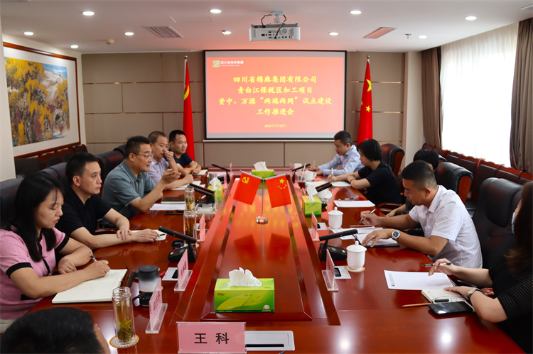 邓华主持召开集团公司青白江保税区加工项目资中 、万源“两端两网”试点建筑项目工作推进会